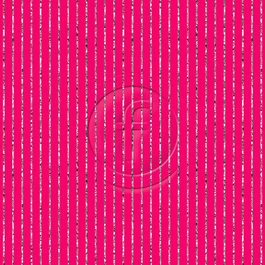 Bellagio Silver Pink, Striped Printed Stretch Fabric