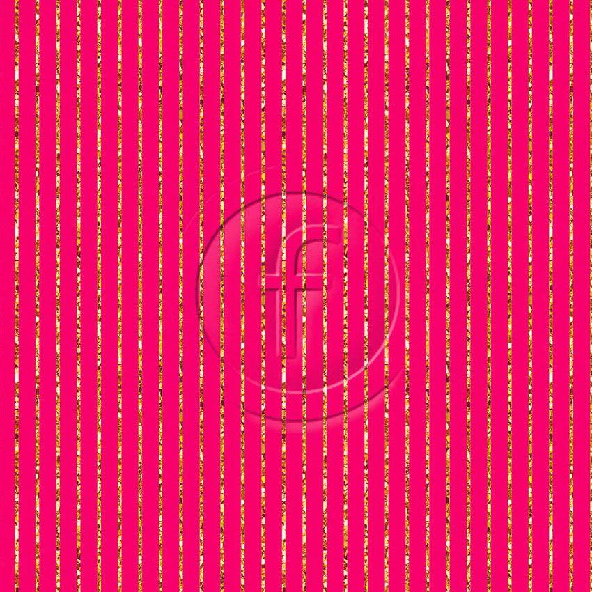 Bellagio Gold Pink, Striped Printed Stretch Fabric