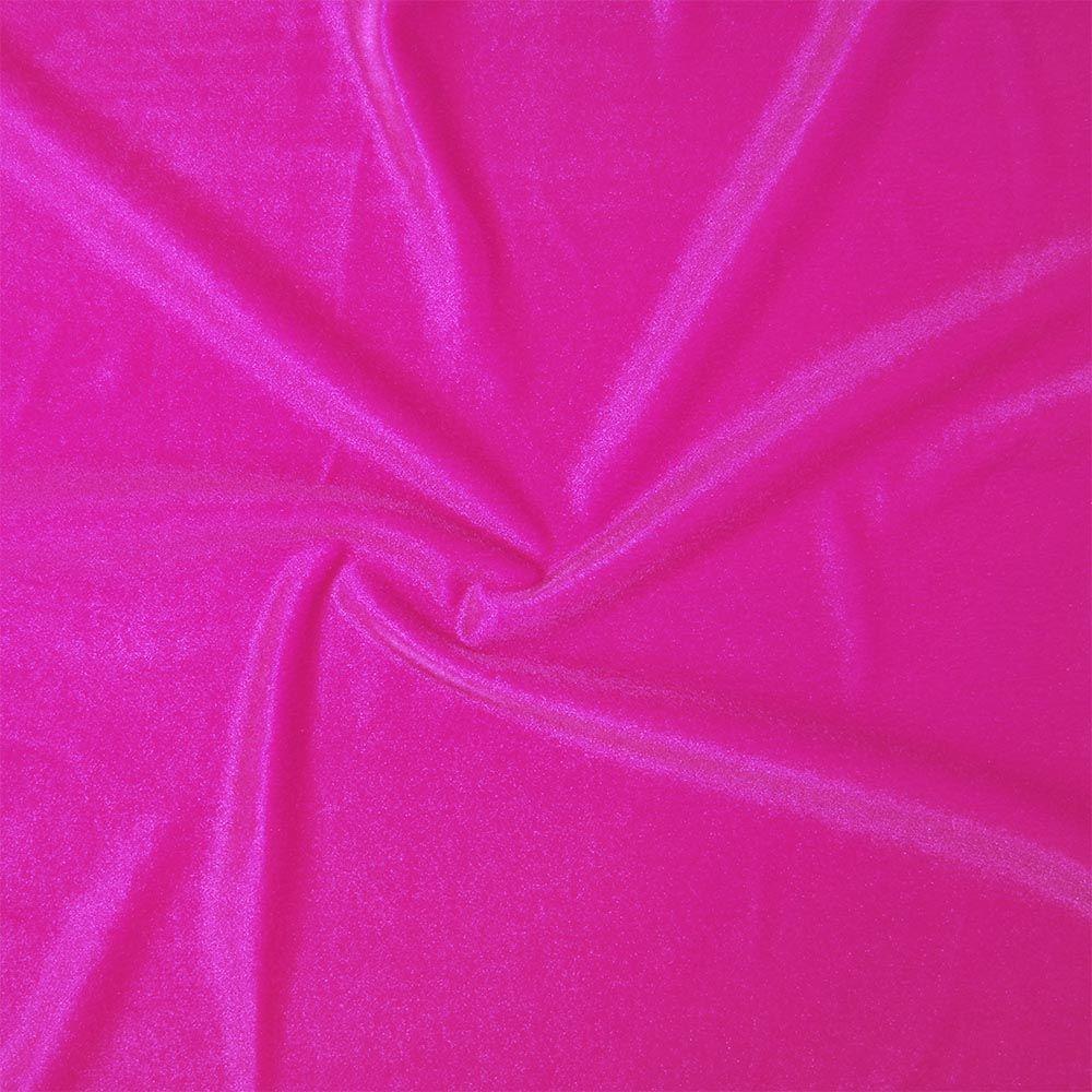 Electric Pink Smooth Stretch Velvet - Custom Foiled