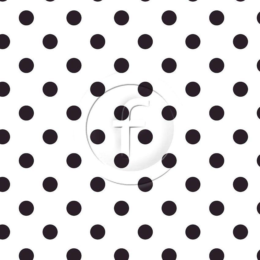 Polka Dot 20Mm Black White, Spotted Scalable Stretch Fabric