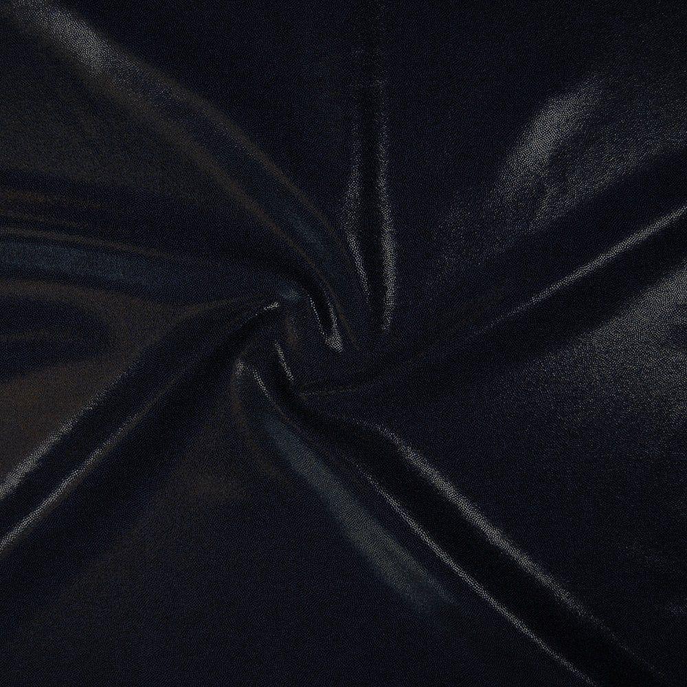 Ebony Foil Effect Shine Stretch Fabric