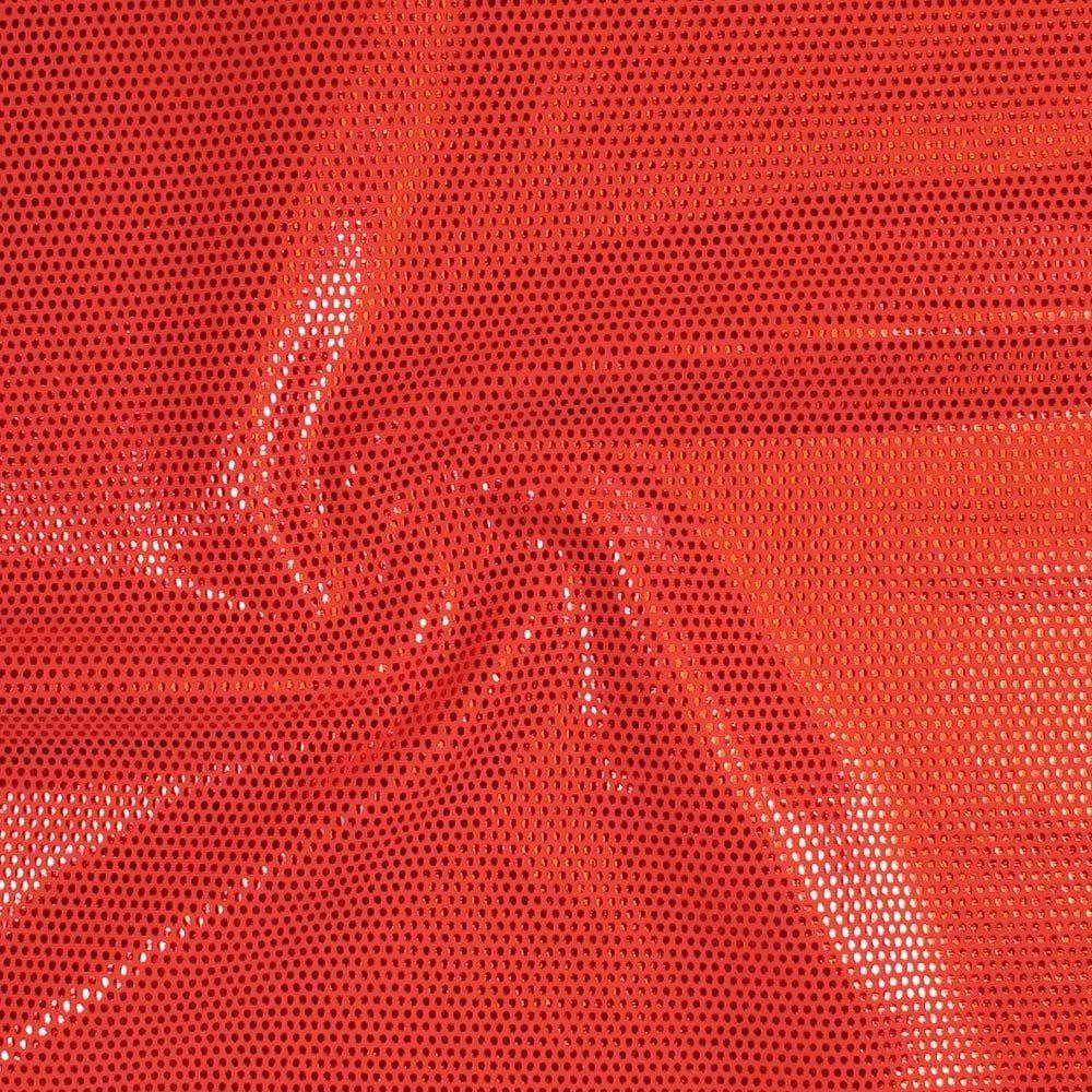 Mz 1007 Red Zitto Foil On Flame Red Matt Nylon Stretch Lycra 