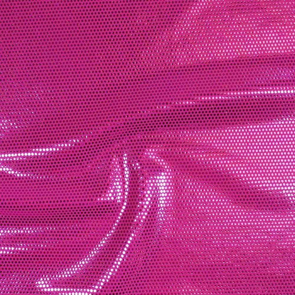 Mz 1015 Cerise Zitto Foil On Electric Pink Matt Nylon Stretch Lycra 