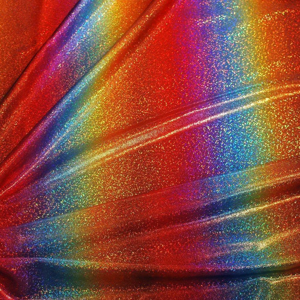 Cirrus Rainbow On Hkm2007 Silver Hologram (Poly) Shine - Foiled Print