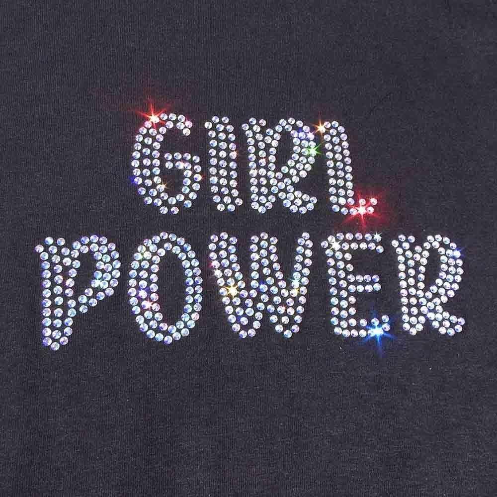 Rs33 Girl Power Rhinestone Hotfix