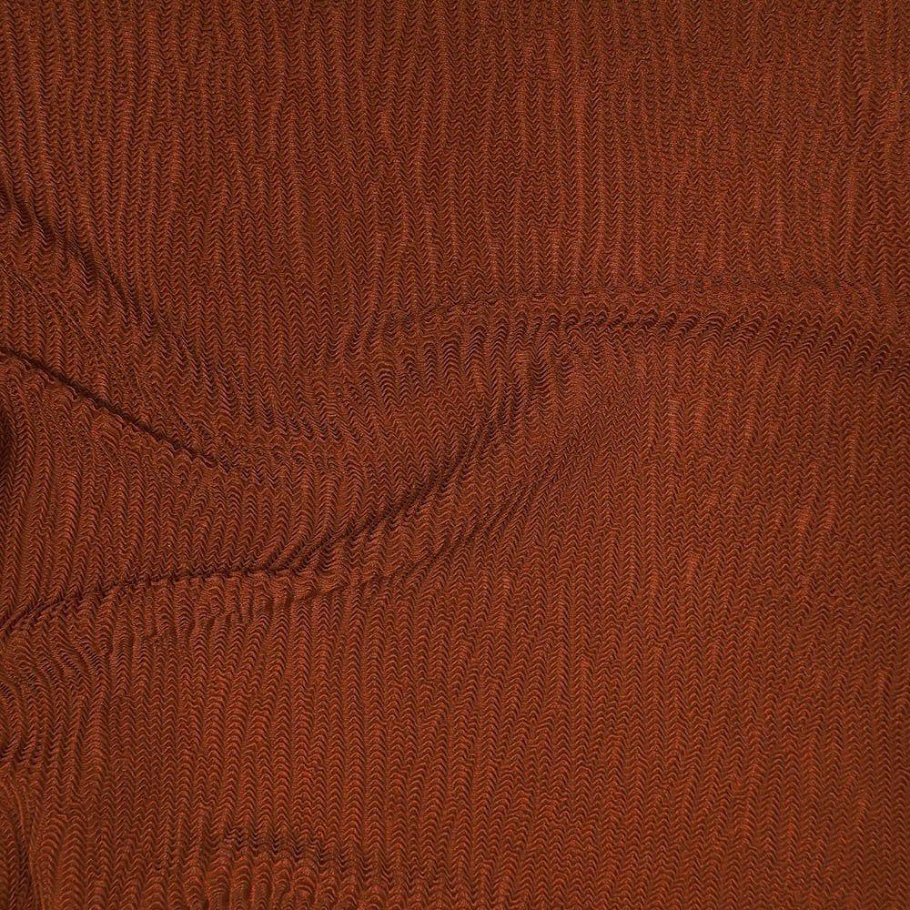 Ibiza Crinkle Stretch Fabric Chocolate