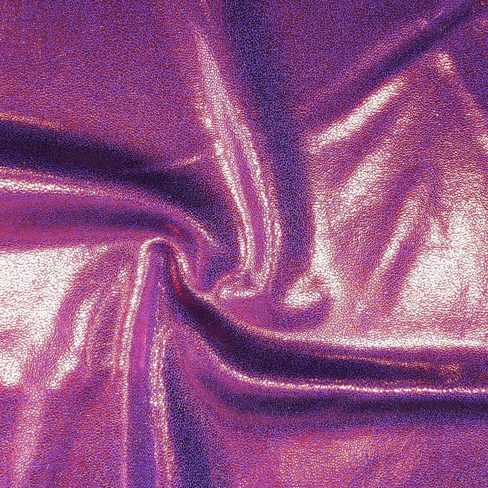 Red Glaze Foil On Uv Shiny Nylon Stretch Lycra