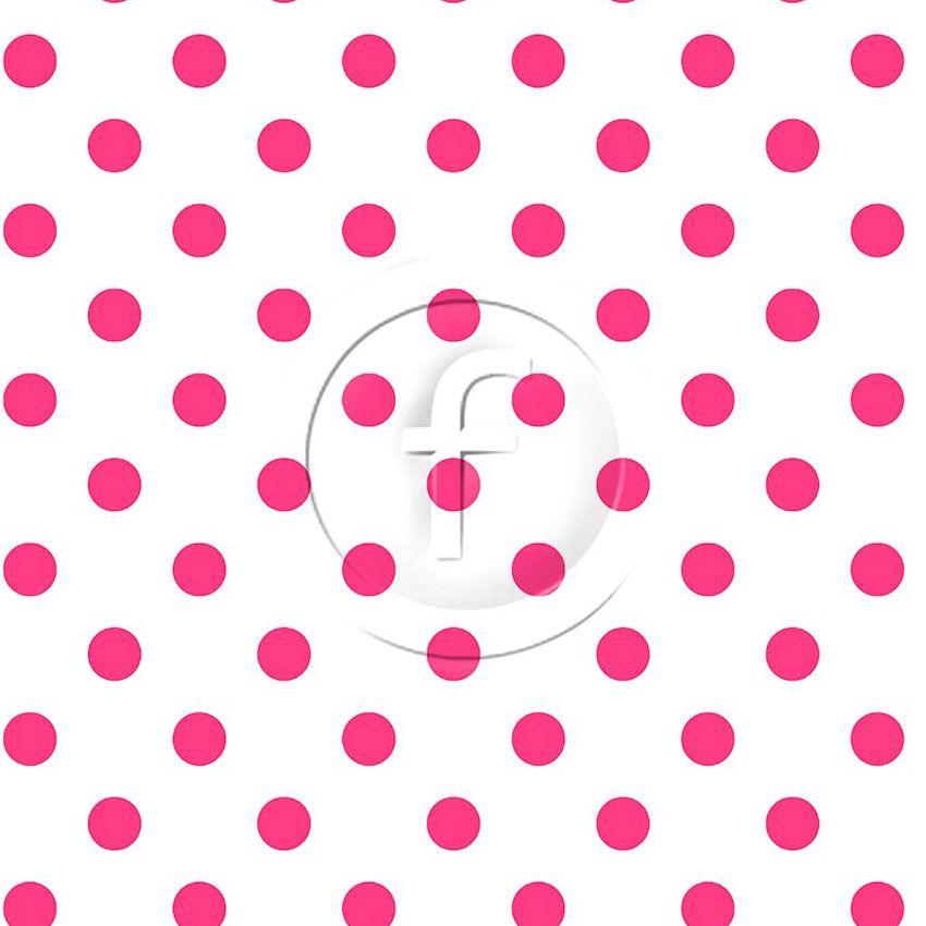 Polka Dot 20Mm Flo Pink White - Printed Fabric