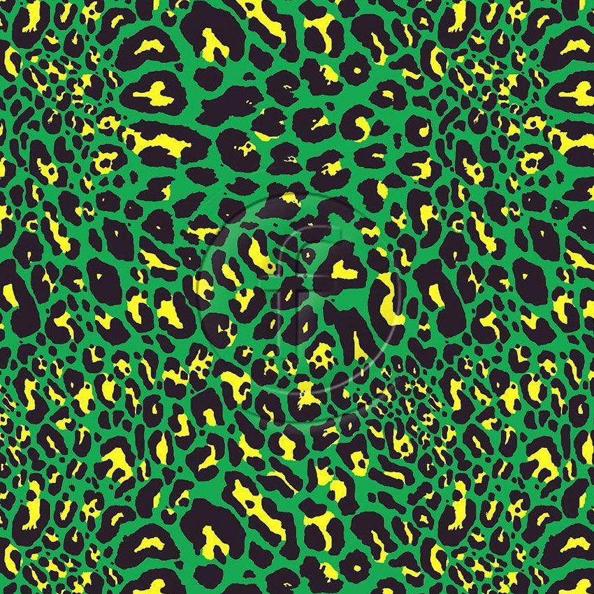 Prowler Flo Green/ Flo Yellow - Printed Fabric