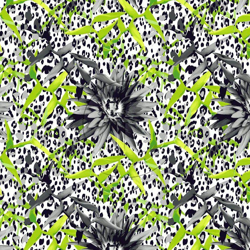 Whisker Lime - Printed Fabric