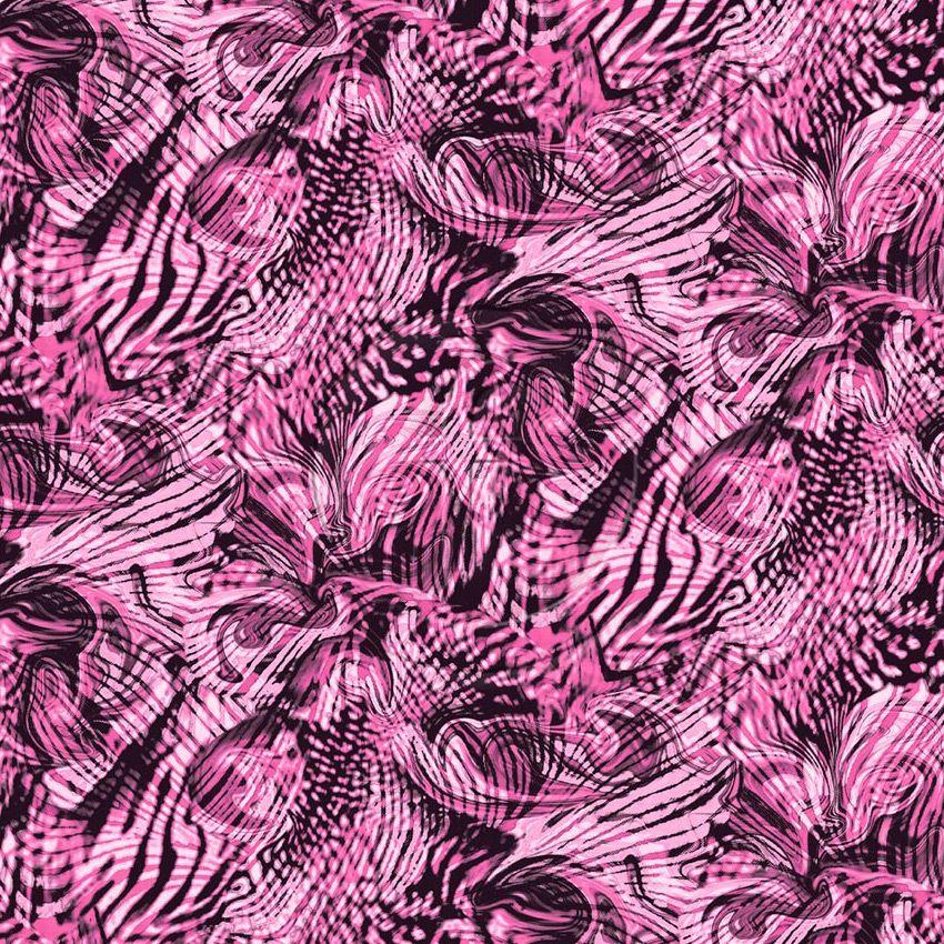 Fete Pink - Printed Stretch Fabric