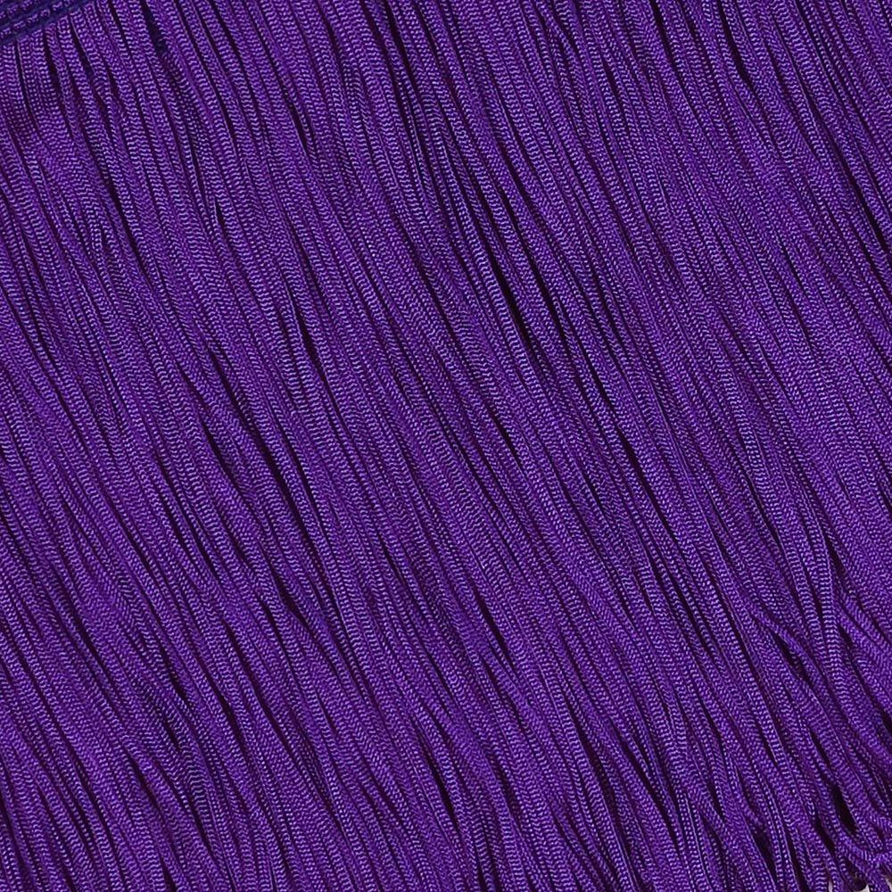 15Cms Purple Stretch Fringe 