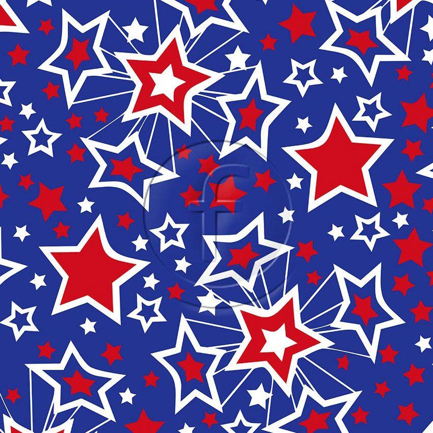 Mega Star Union Mix Royal - Printed Fabric