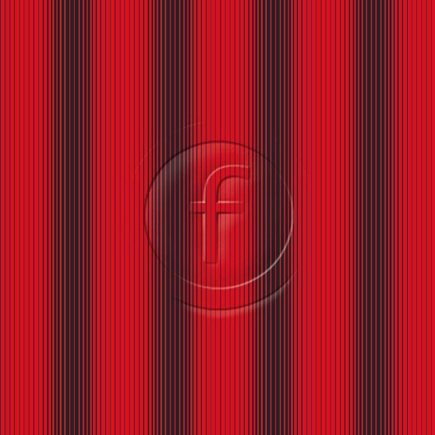 Optical Stripe Red - Printed Fabric