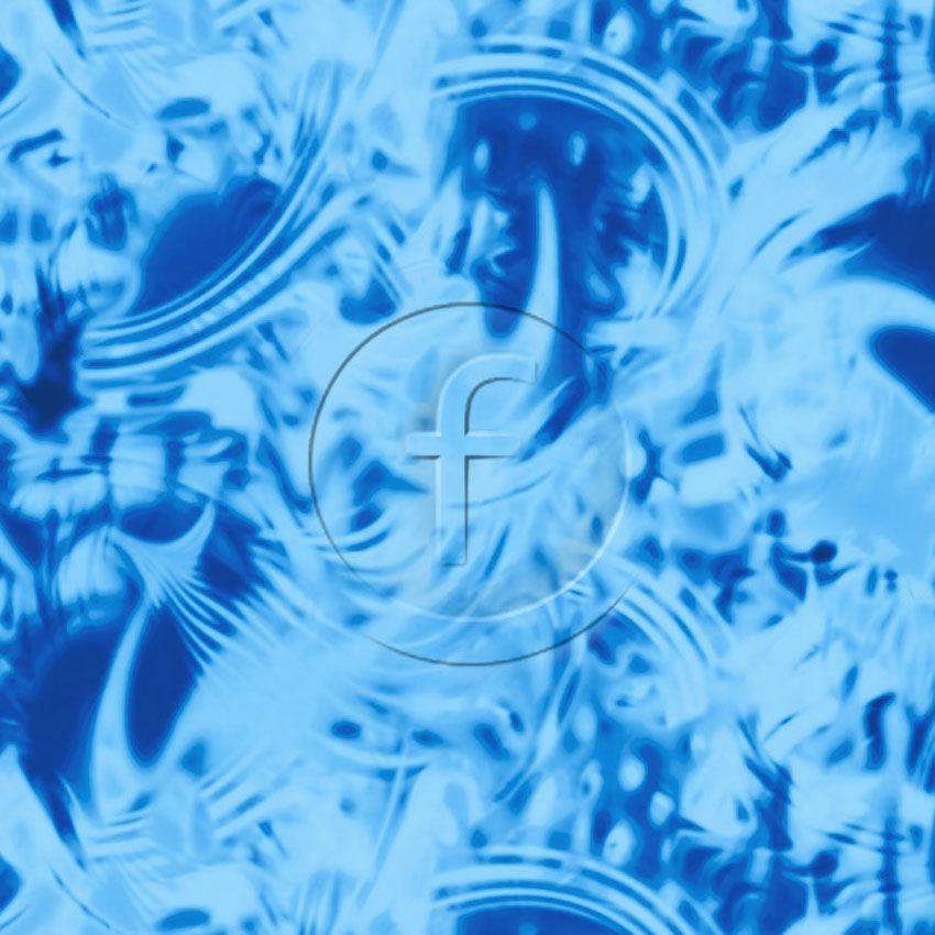 Strobe Blue Two - Printed Fabric