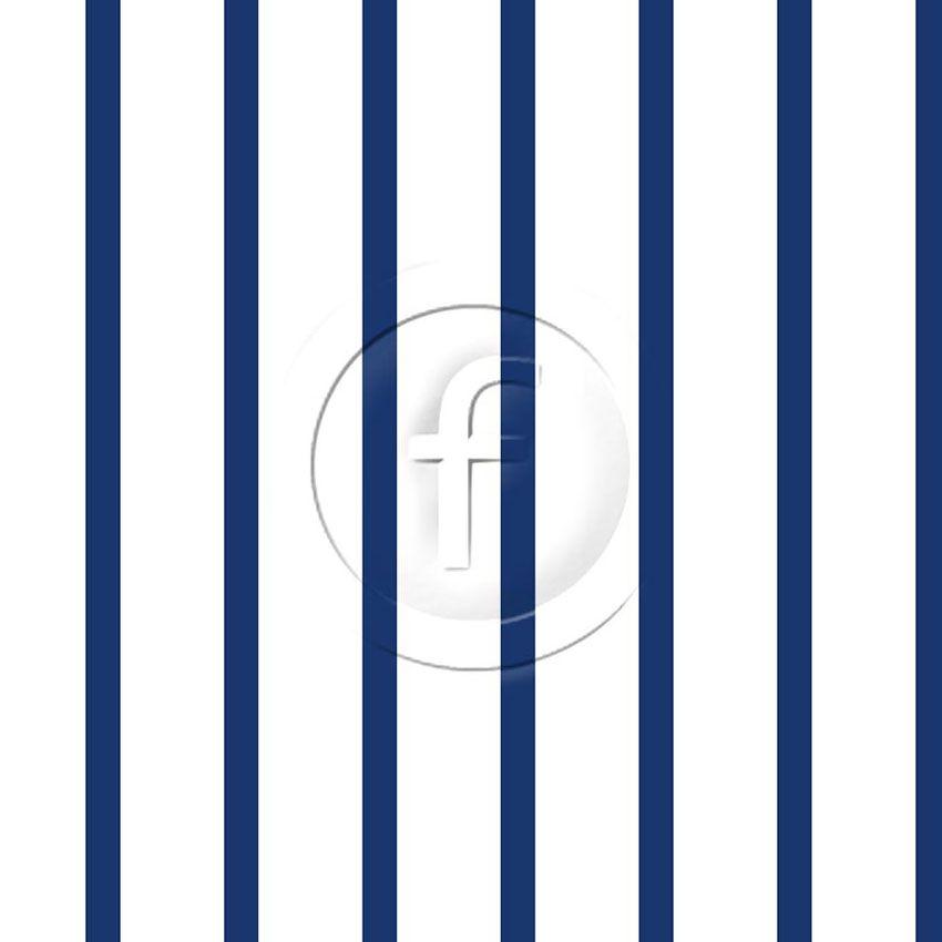 Stripe Navy 1.27Cm Width - Printed Fabric