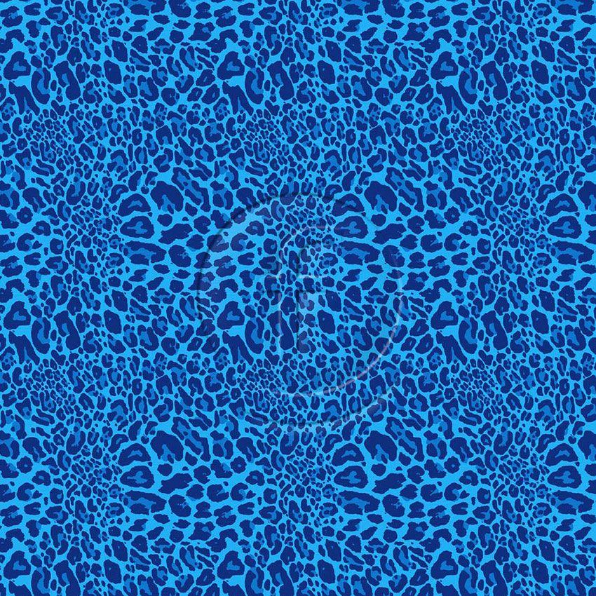 Cheeta Blue - Printed Fabric