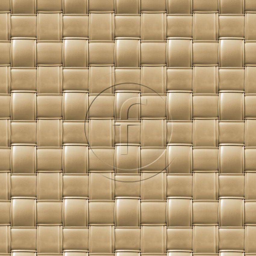 Woven Leather Butterscotch - Printed Fabric