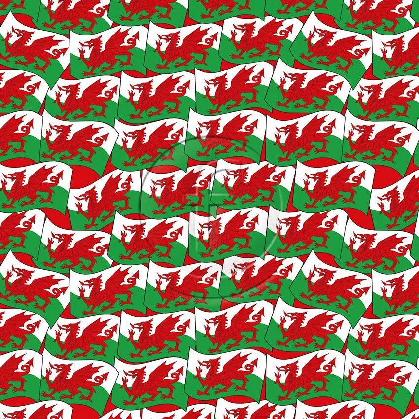 Welsh Dragon - Printed Fabric