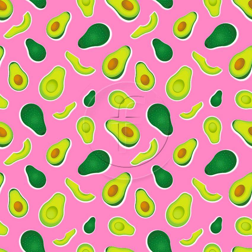 Avocado Pink - Printed Fabric