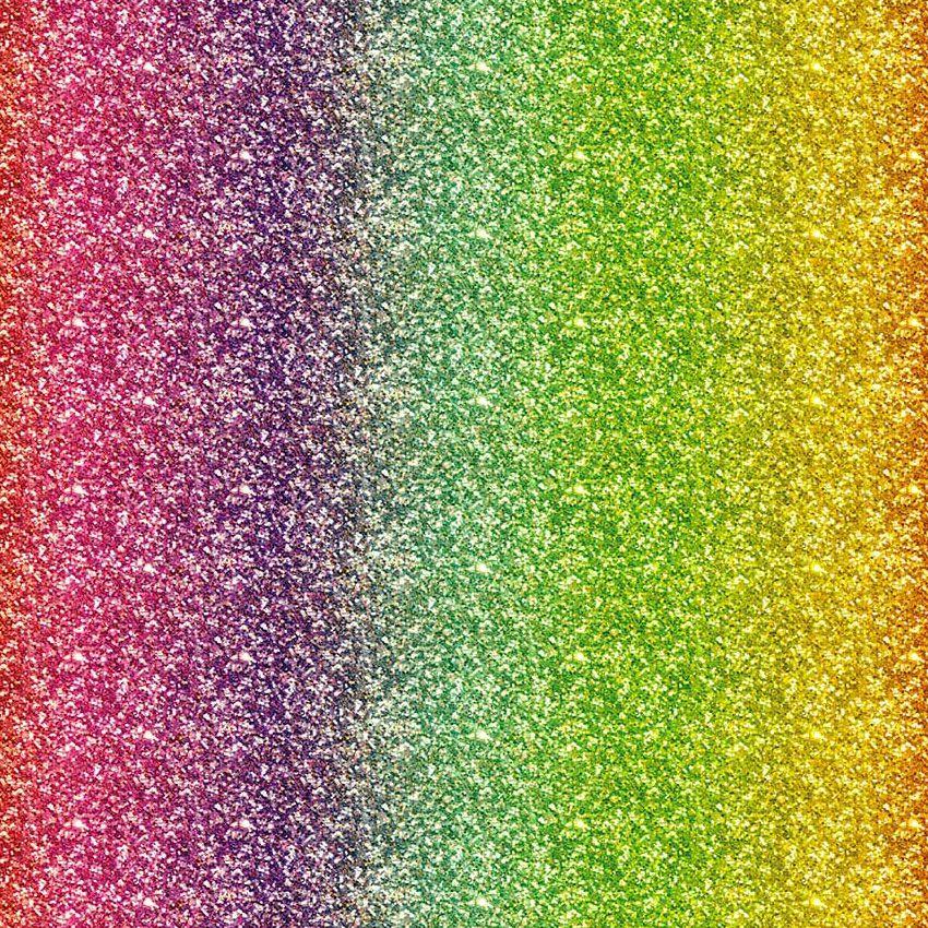 Printed Glitz Shading 145Cm Rainbow - Printed Fabric