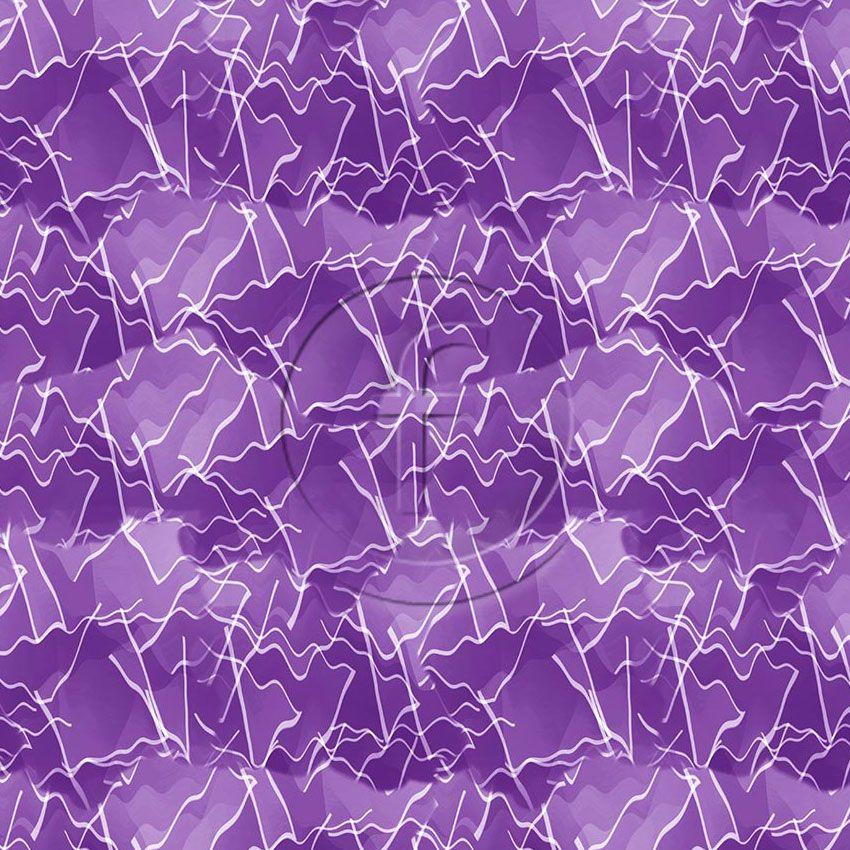 Wriggly Purple - Printed Fabric