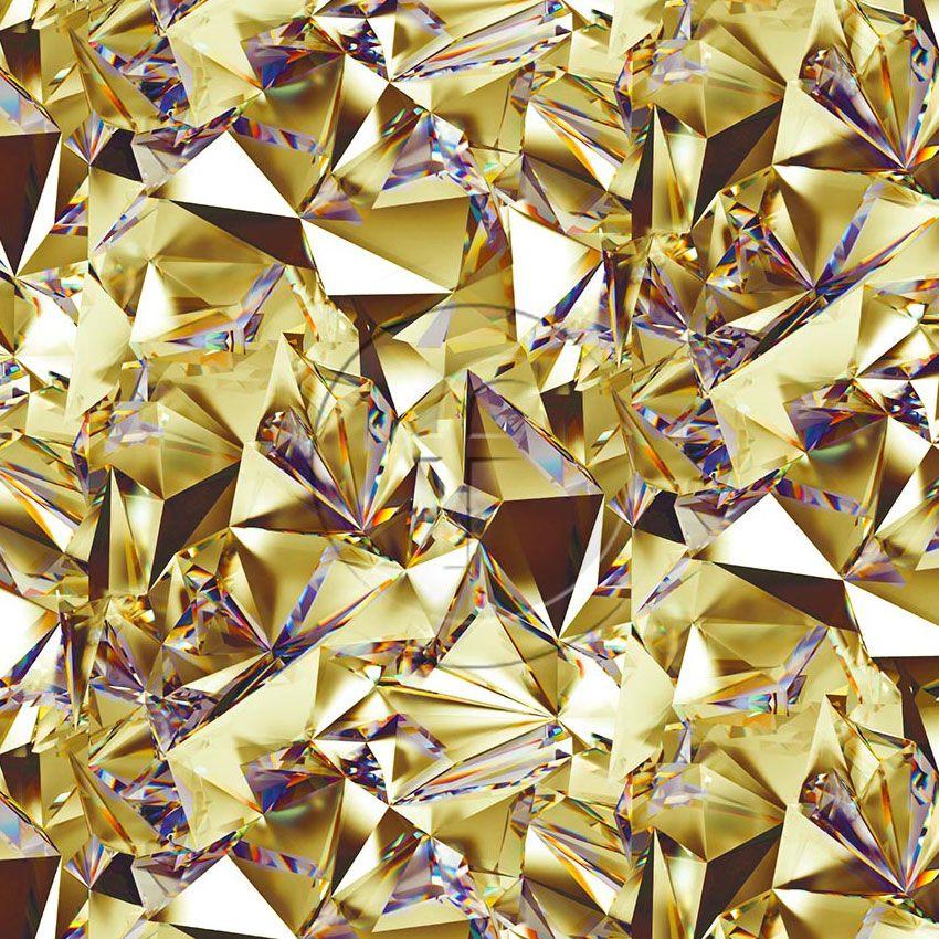 Crystal Maze Gold - Printed Fabric