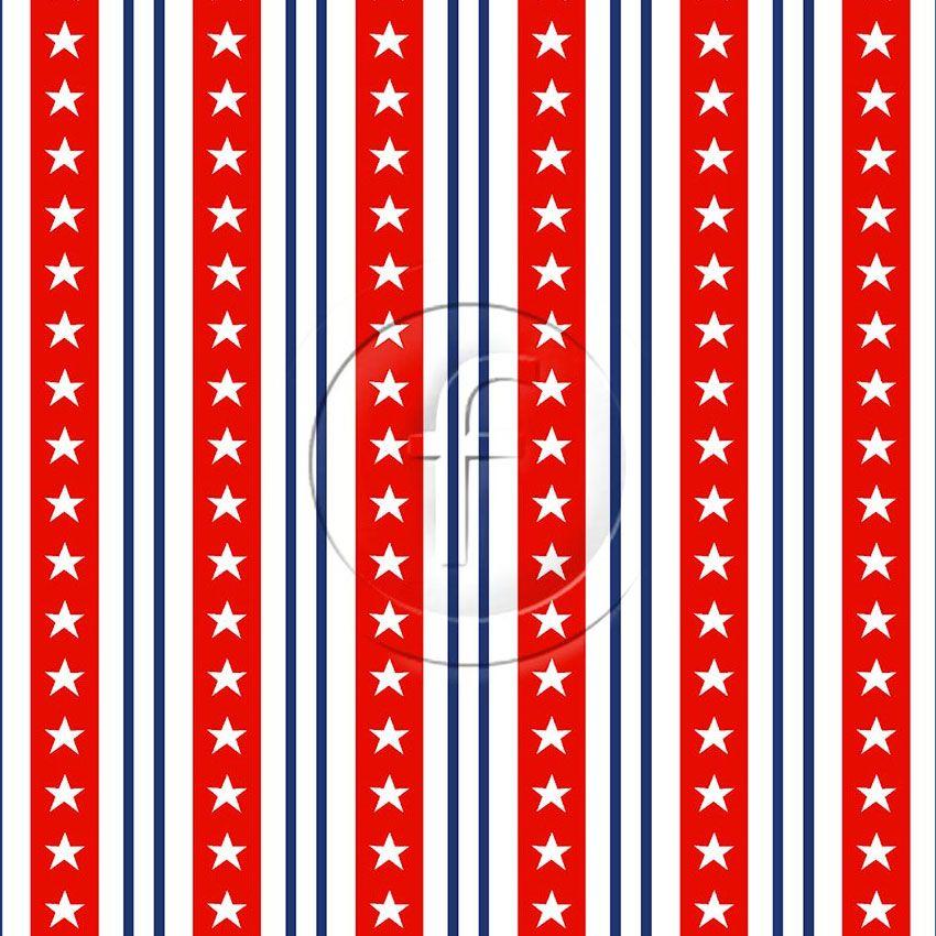 Glory Red White Blue - Printed Fabric