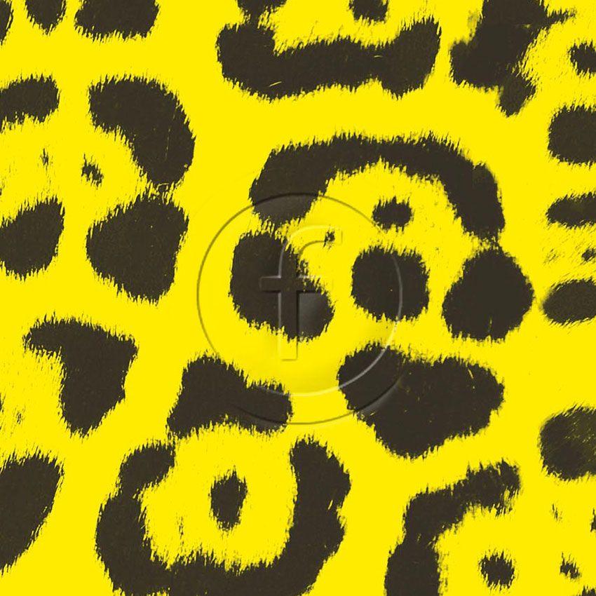 Leopard Spot Maxi Yellow - Printed Fabric