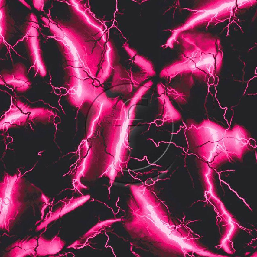 Lightning Two Pink - Printed Fabric