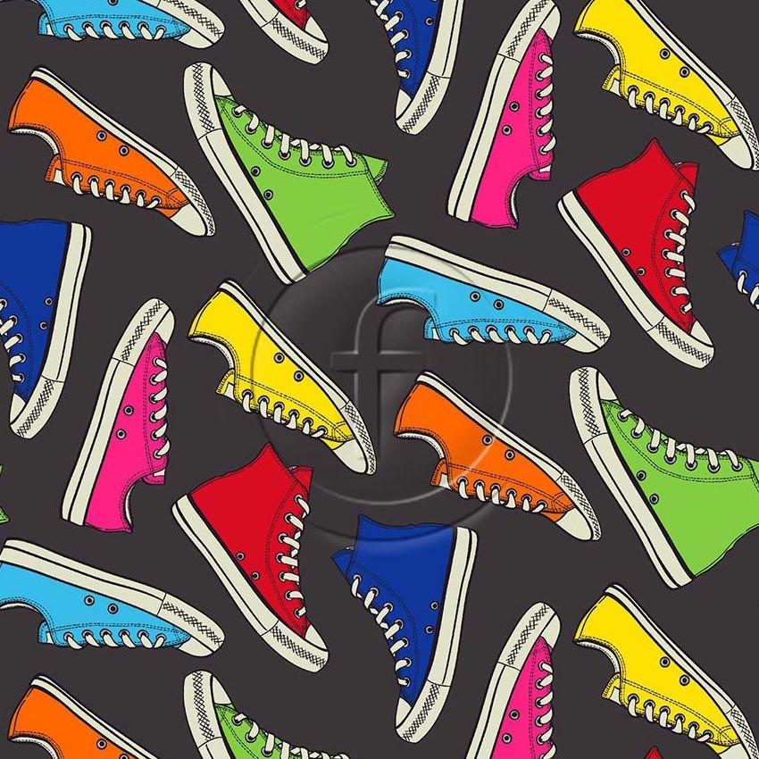Sneakers Multicolour, Vintage Retro Scalable Stretch Fabric