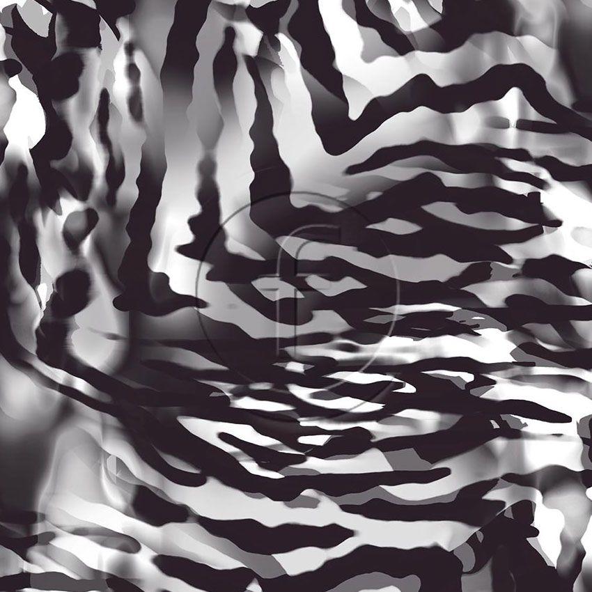 Zebra Party Greyscale - Printed Fabric