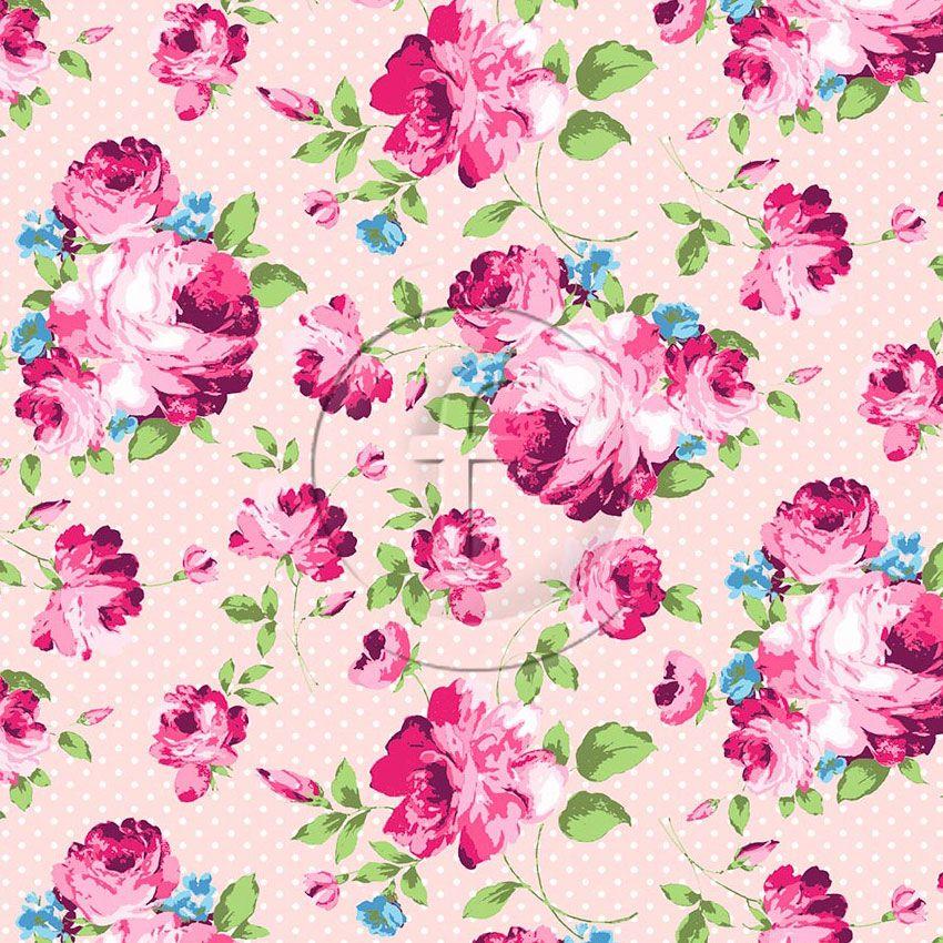 Summer Rose Pink - Printed Fabric