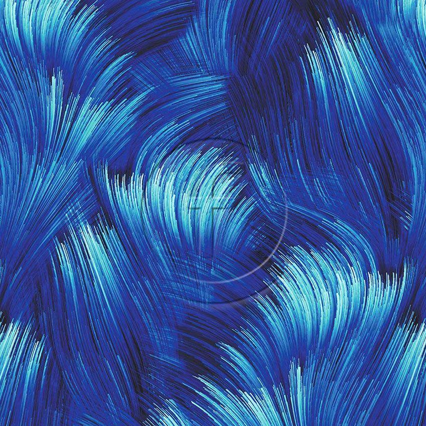 Fibres Blue - Printed Fabric