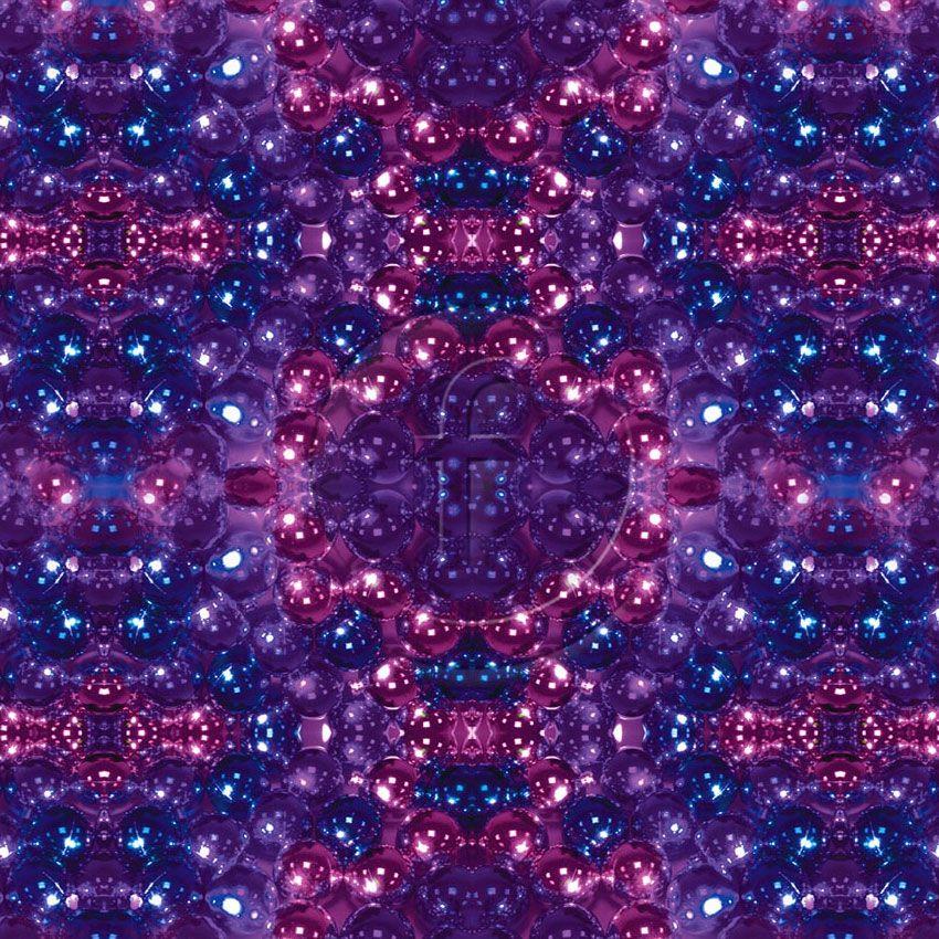 Baubles Purple - Printed Fabric
