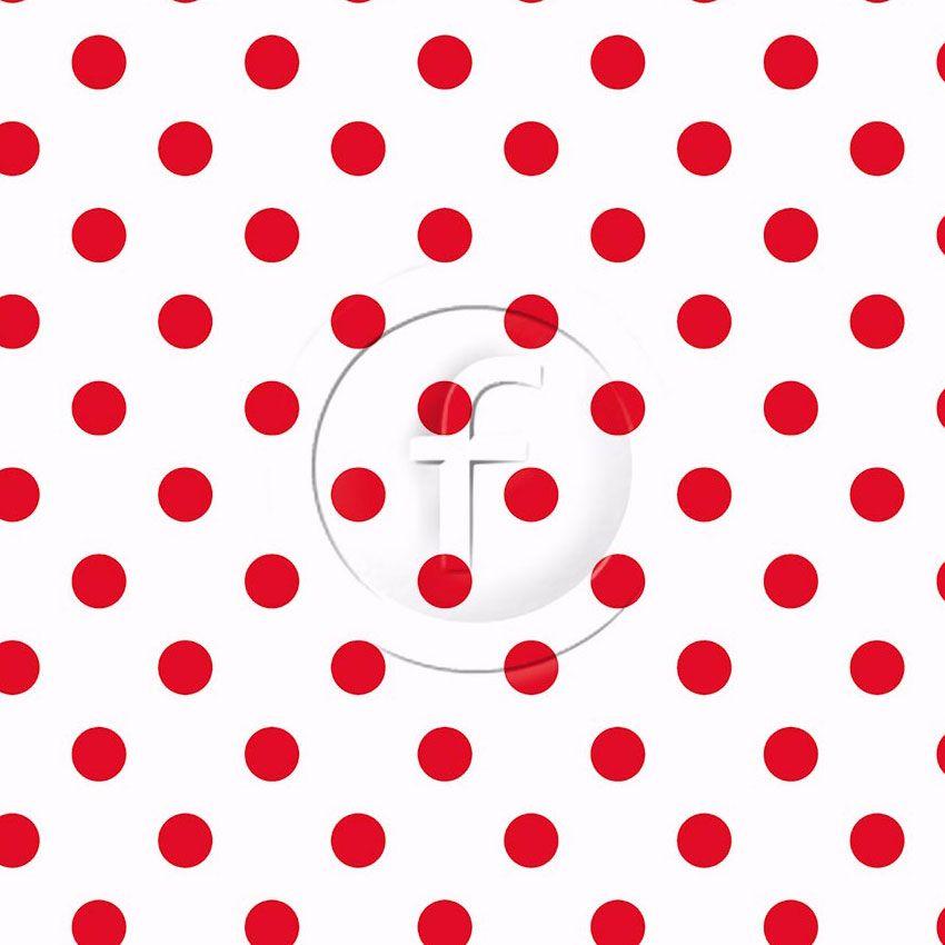 Polka Dot 20Mm Red White - Printed Fabric